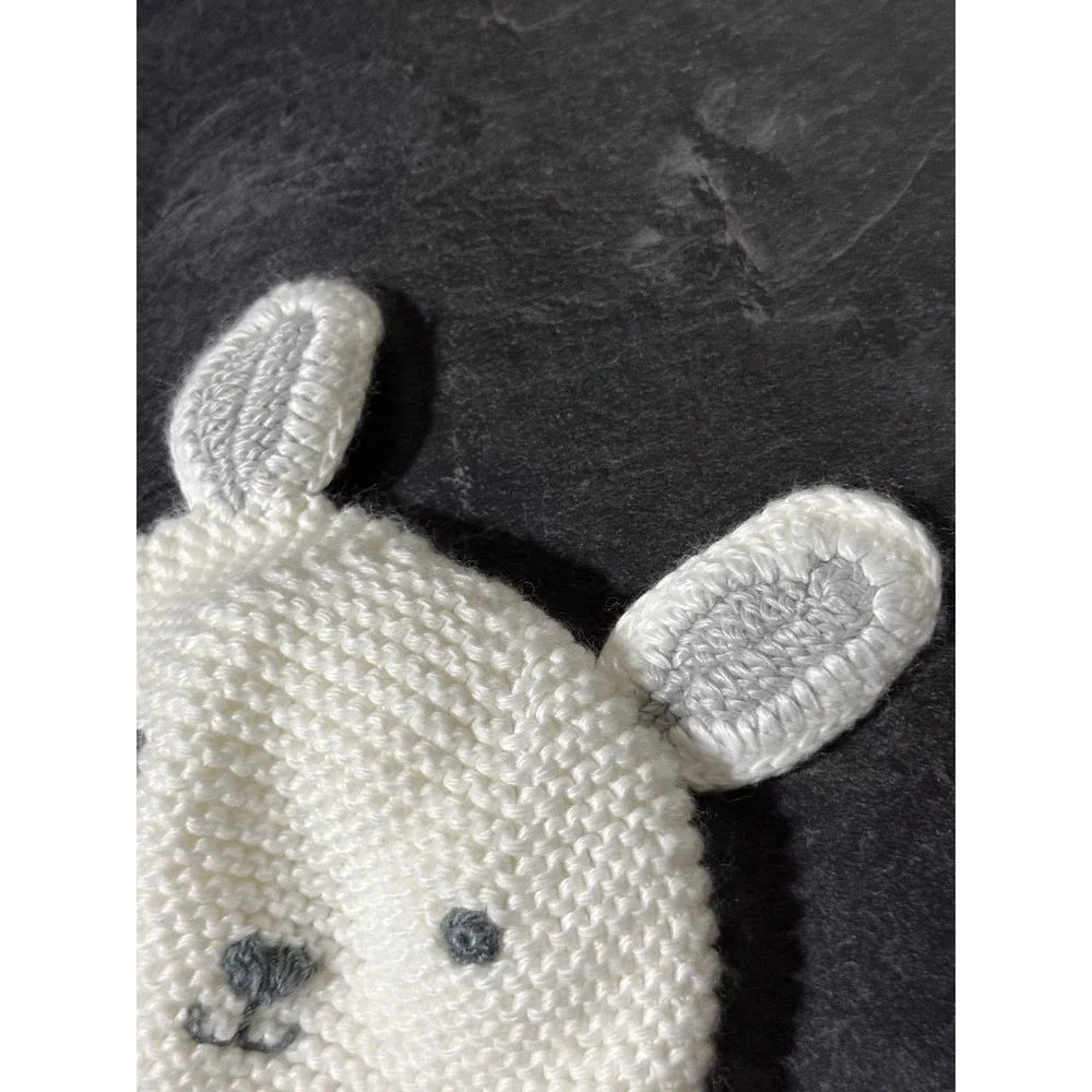 Just One You by Carter's Baby Polar Bear Knit Beanie Hat White 3D Ears One Size